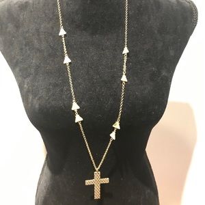 Gold cross necklace